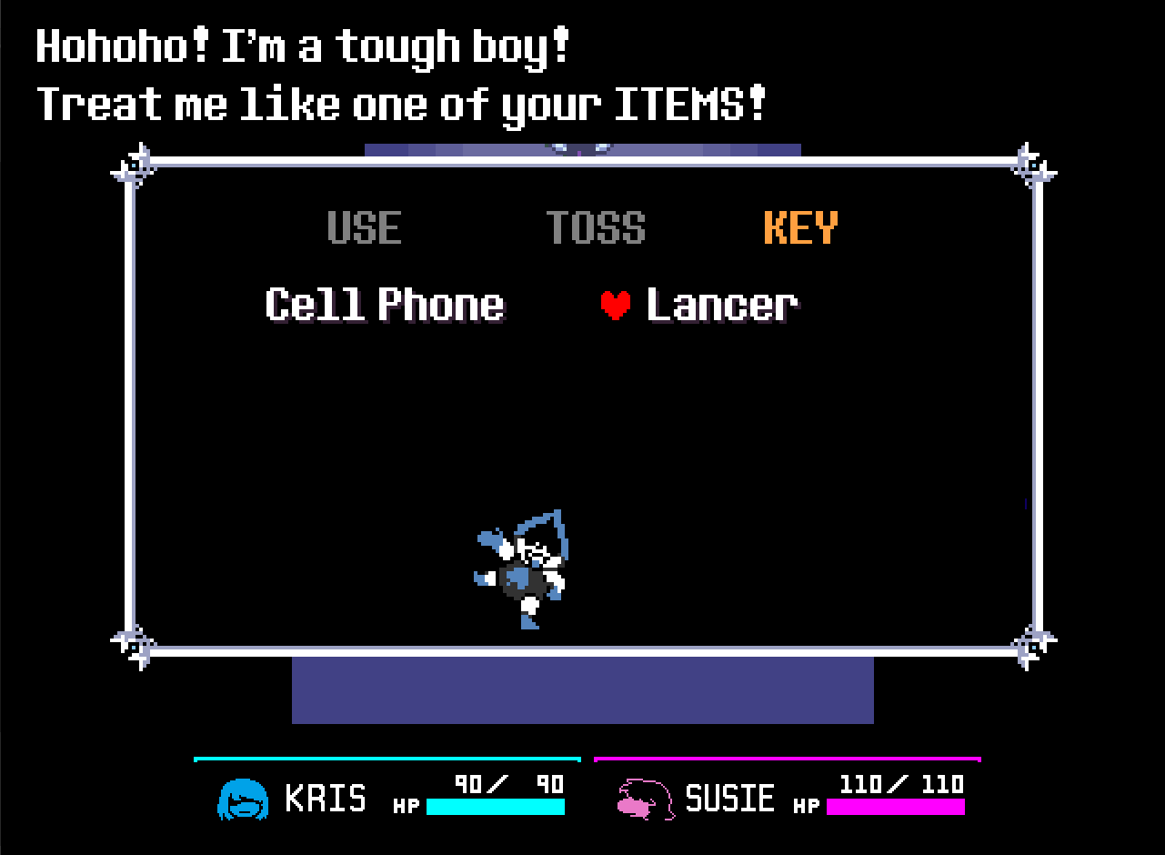 Checking on Lancer in your ITEMS