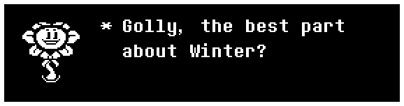 UNDERTALE 5th Anniversary Alarm Clock Winter Dialogue - Flowey