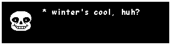 UNDERTALE 5th Anniversary Alarm Clock Winter Dialogue - Sans