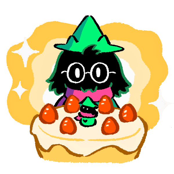 Ralsei with birthday cake